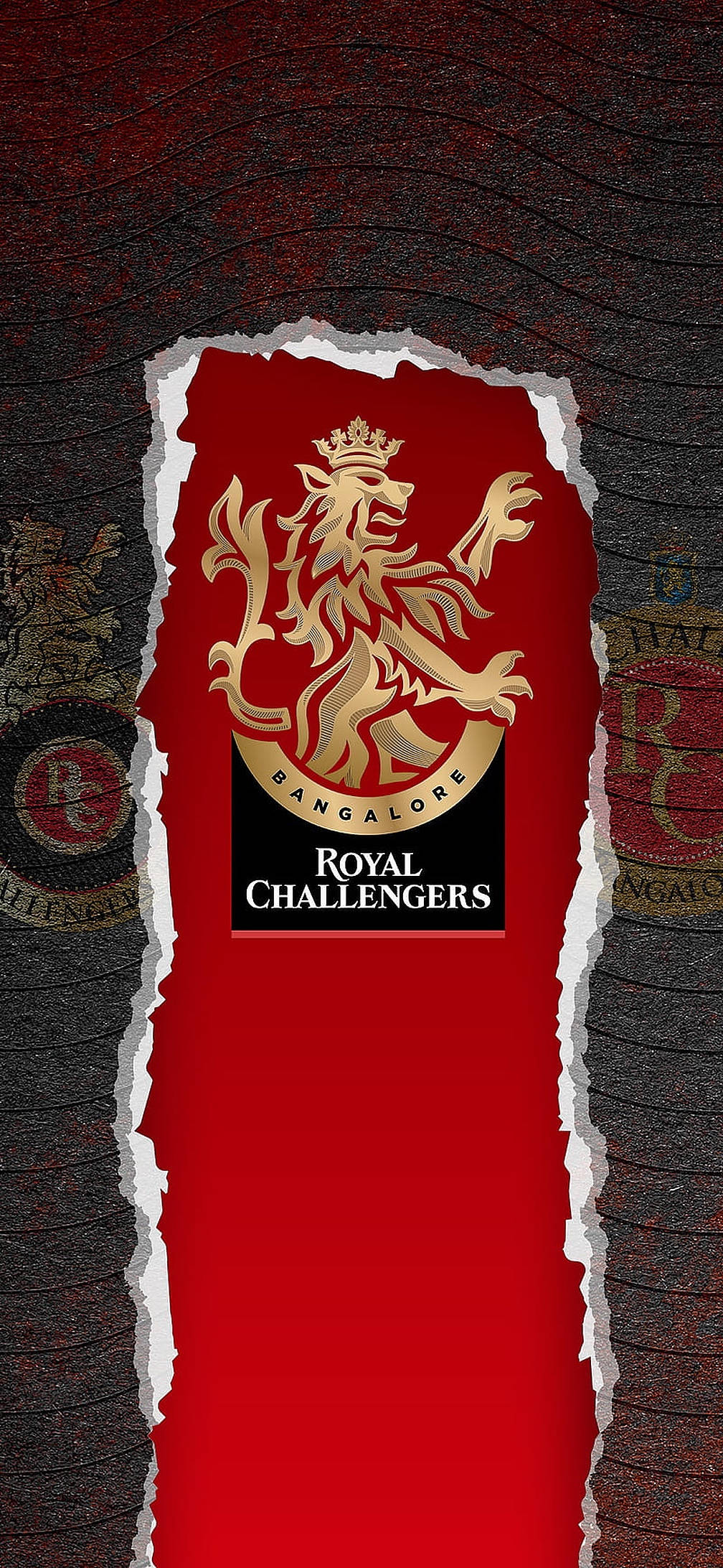 Royal Challengers Bangalore revet logo Bakgrunner