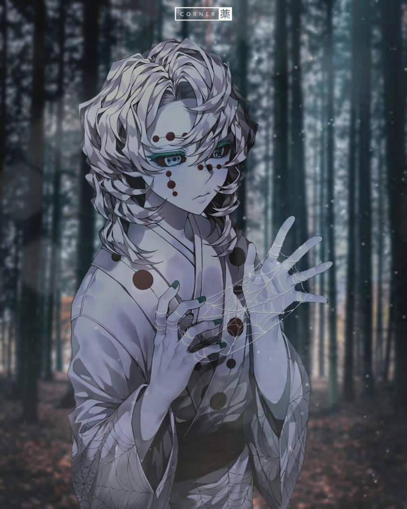 Rui Demon Slayer i skogen Bakgrunner