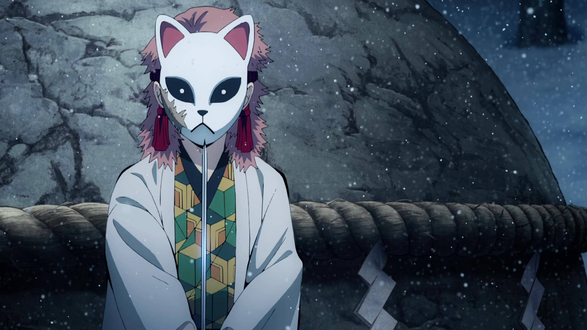 Sabito Demon Slayer-maske Bakgrunner