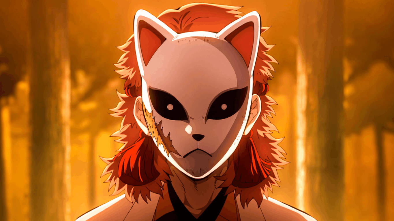 Sabito Ildfull Demon Slayer-maske Bakgrunner