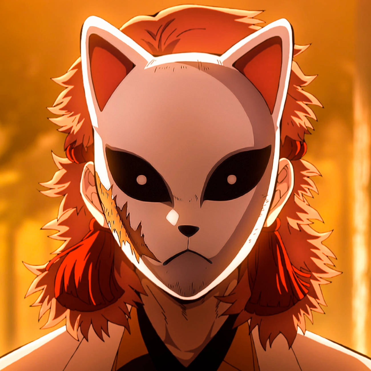Sabito-maske Demon Slayer PFP Bakgrunner