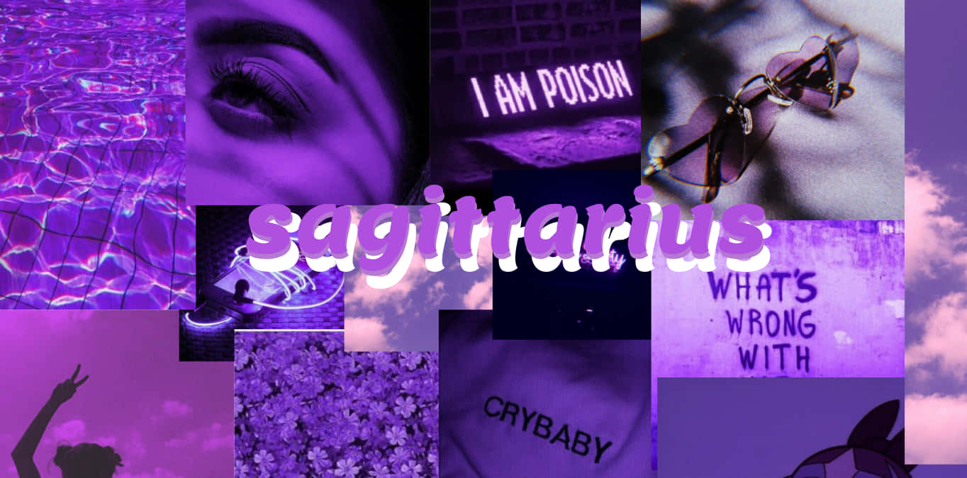 Sagittarius Estetisk Lilla Bakgrunner