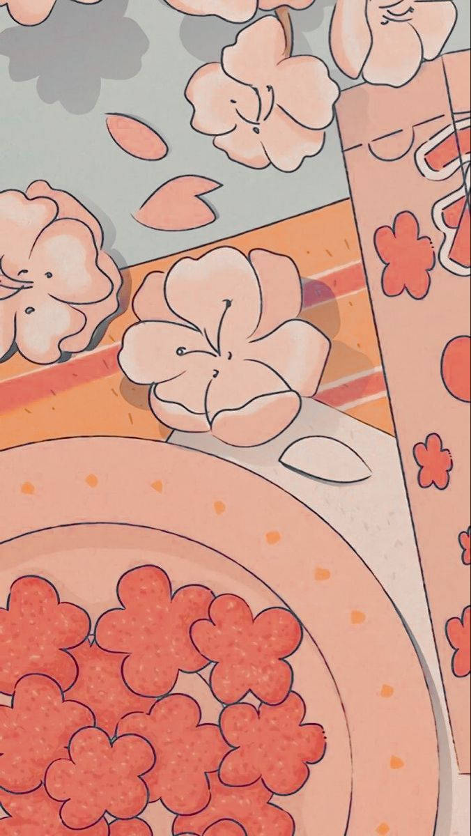 Sakura-blomster myk estetikk Bakgrunner