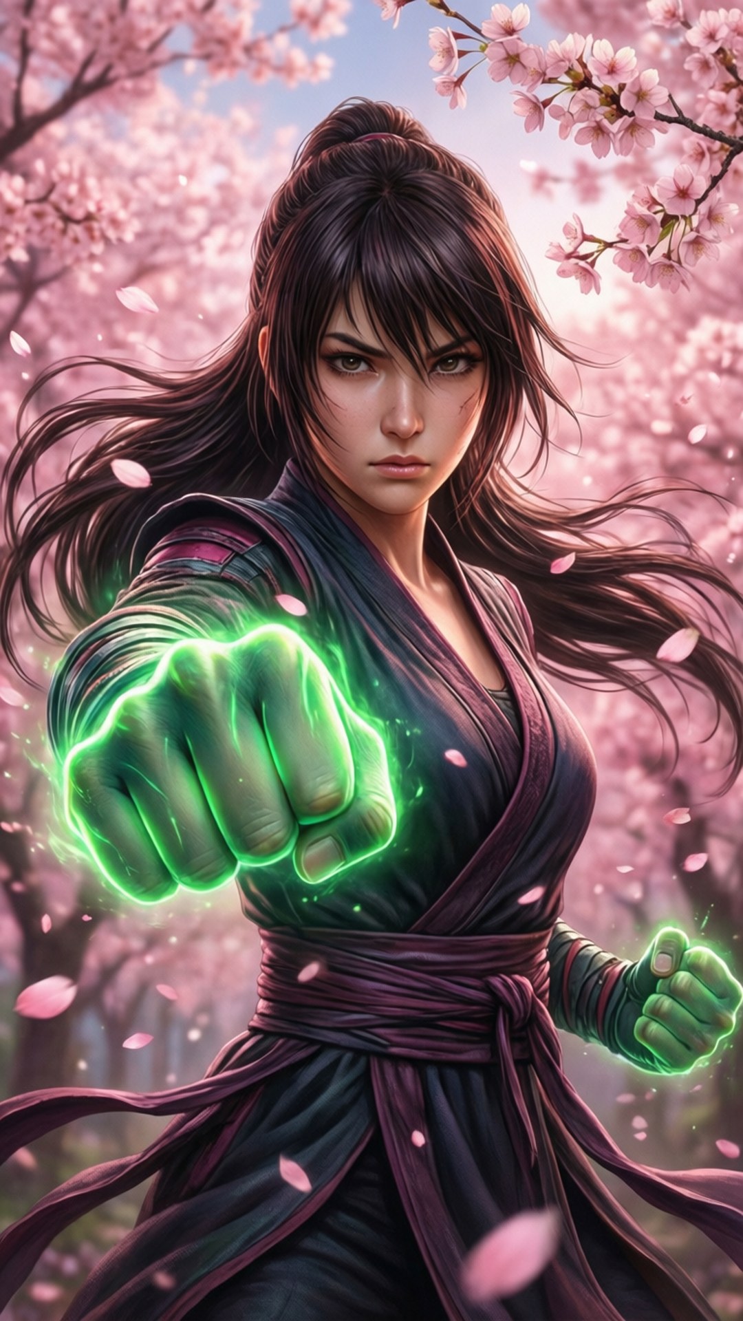 Sakura kirsebærblomstneve Bakgrunner