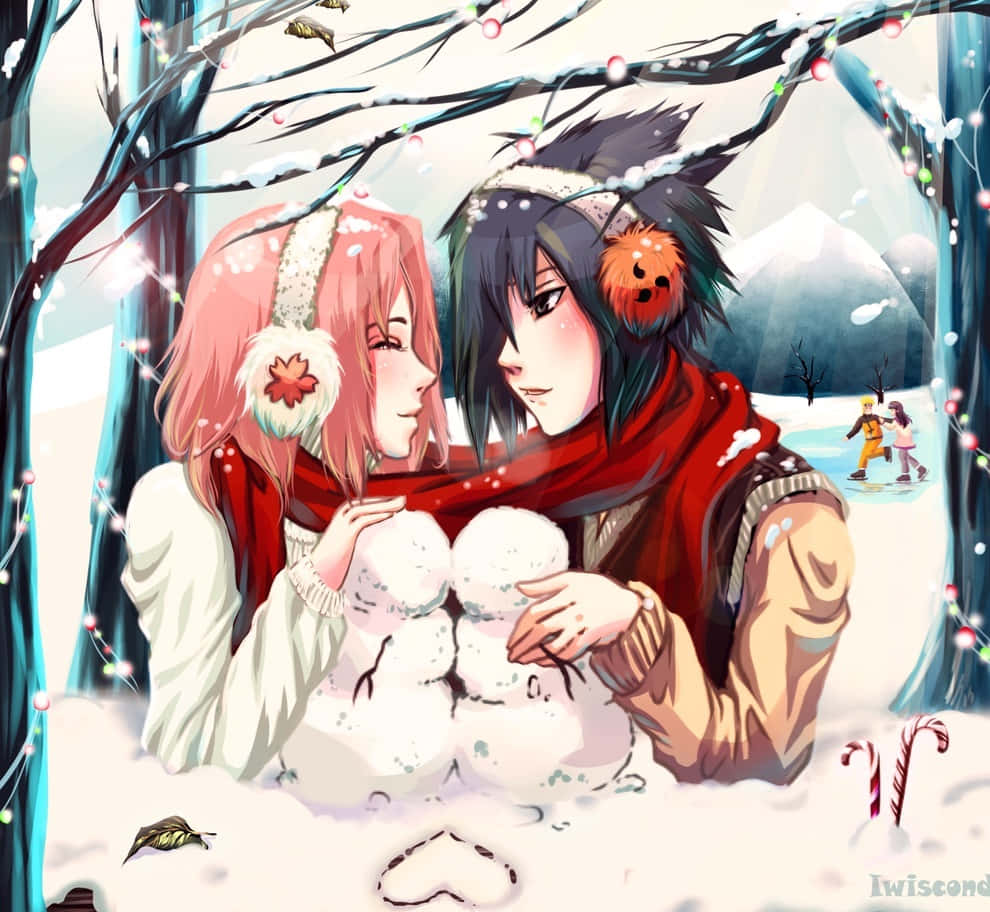 Sakura og Sasuke som julepar Bakgrunner