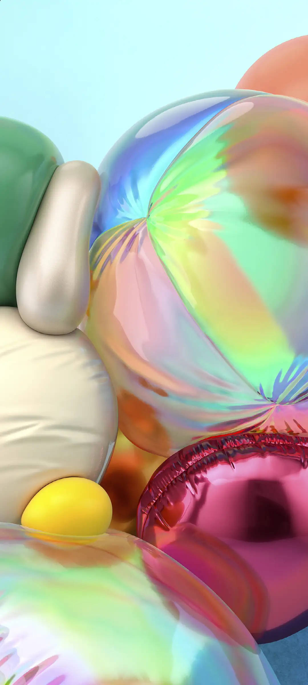 Samsung A71 sammenpressede ballonger Bakgrunner