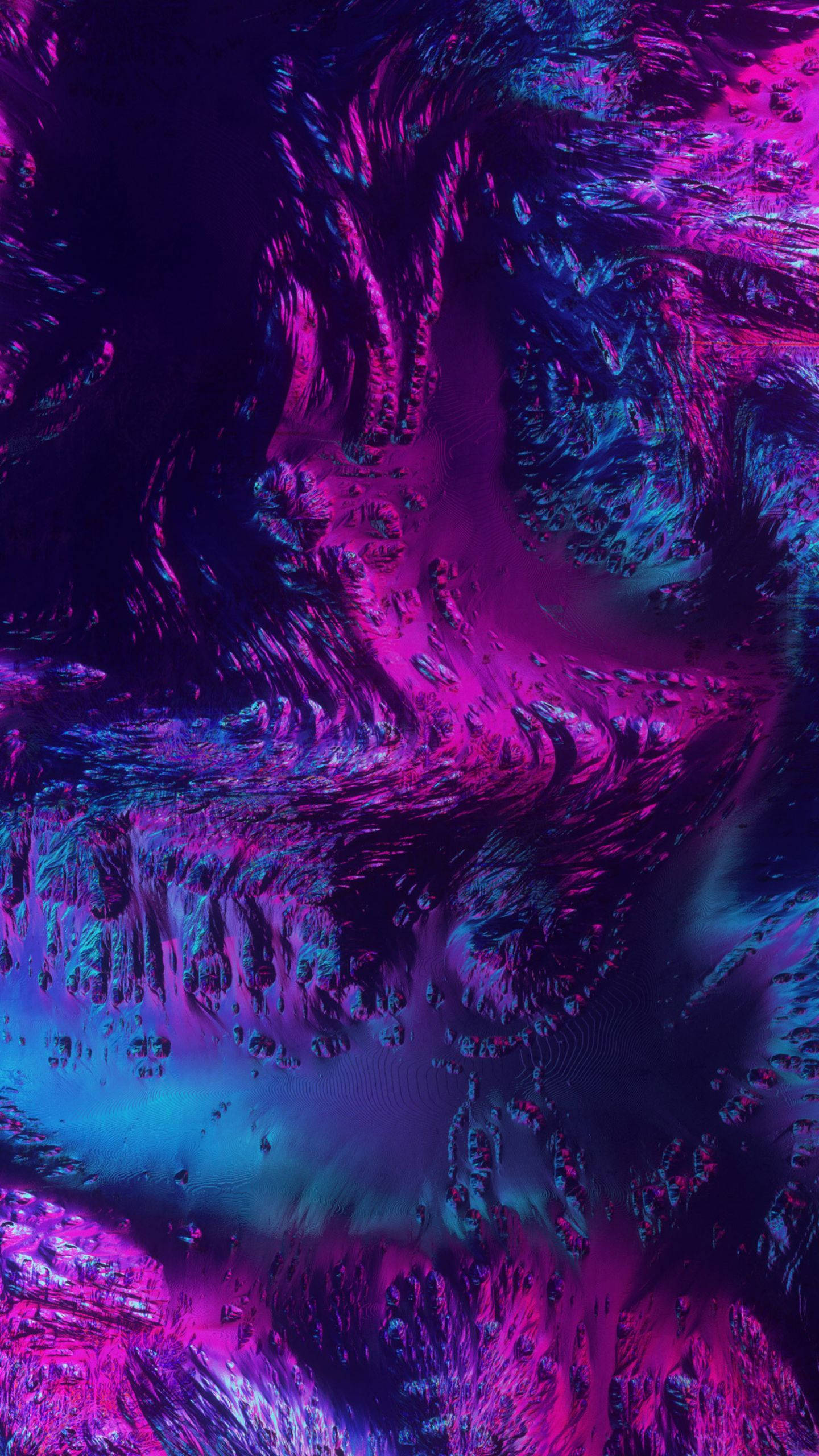 Samsung Galaxy 4K Lilla og Blå Abstrakt Kunst Bakgrunner