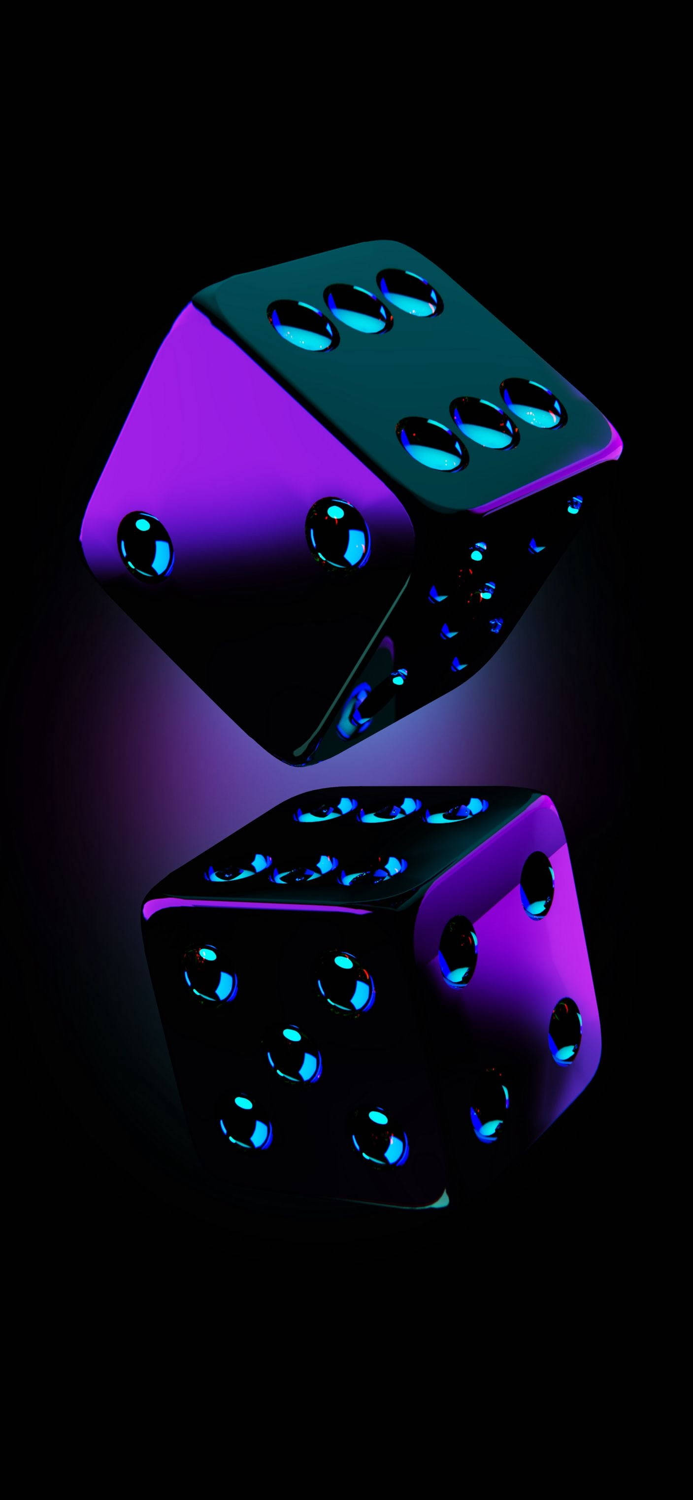 Samsung Galaxy S20 terninger i neonlys Bakgrunner