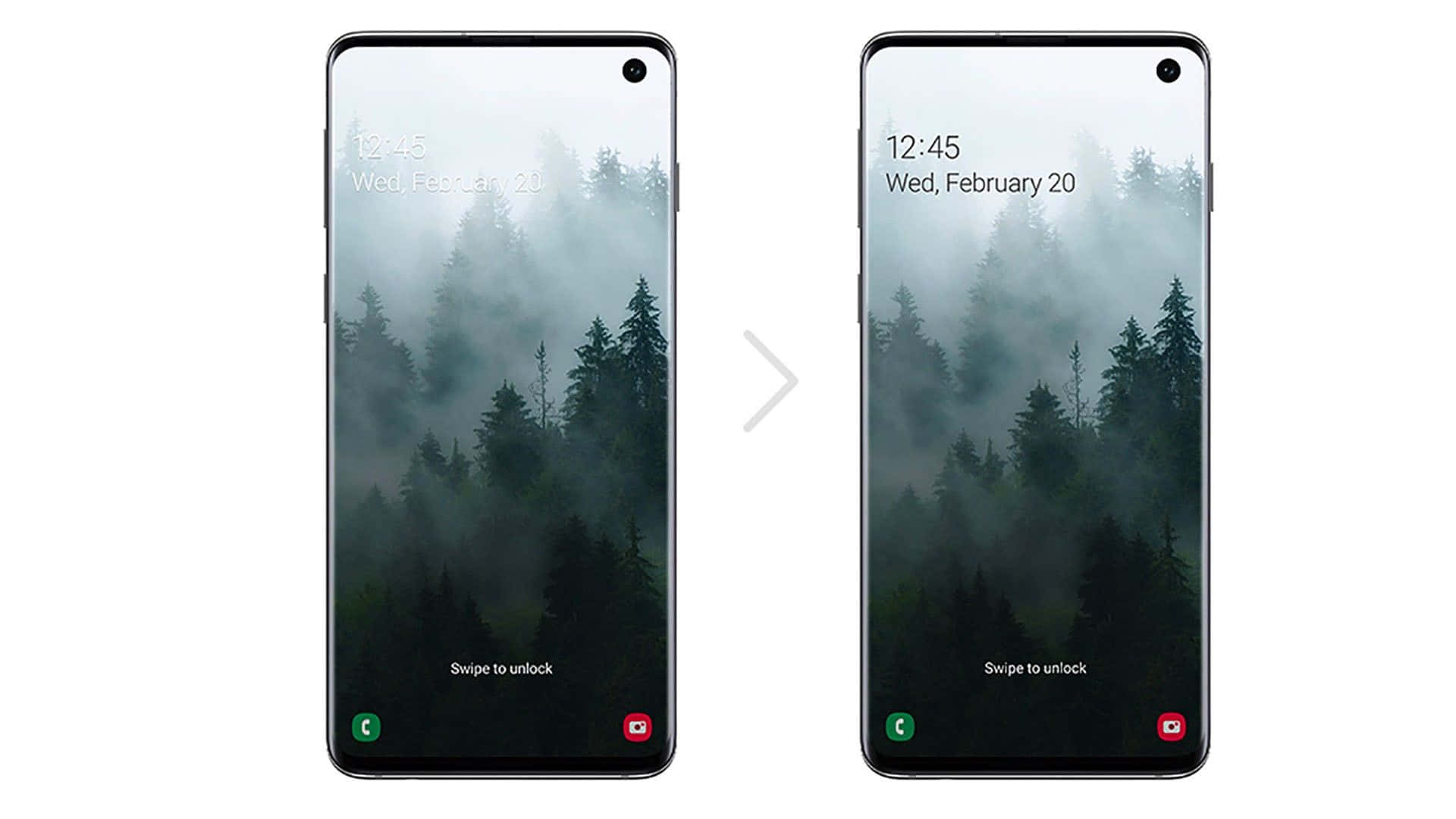 Samsung Galaxy S10s mest revolusjonerende funksjoner i ett bilde. Bakgrunner