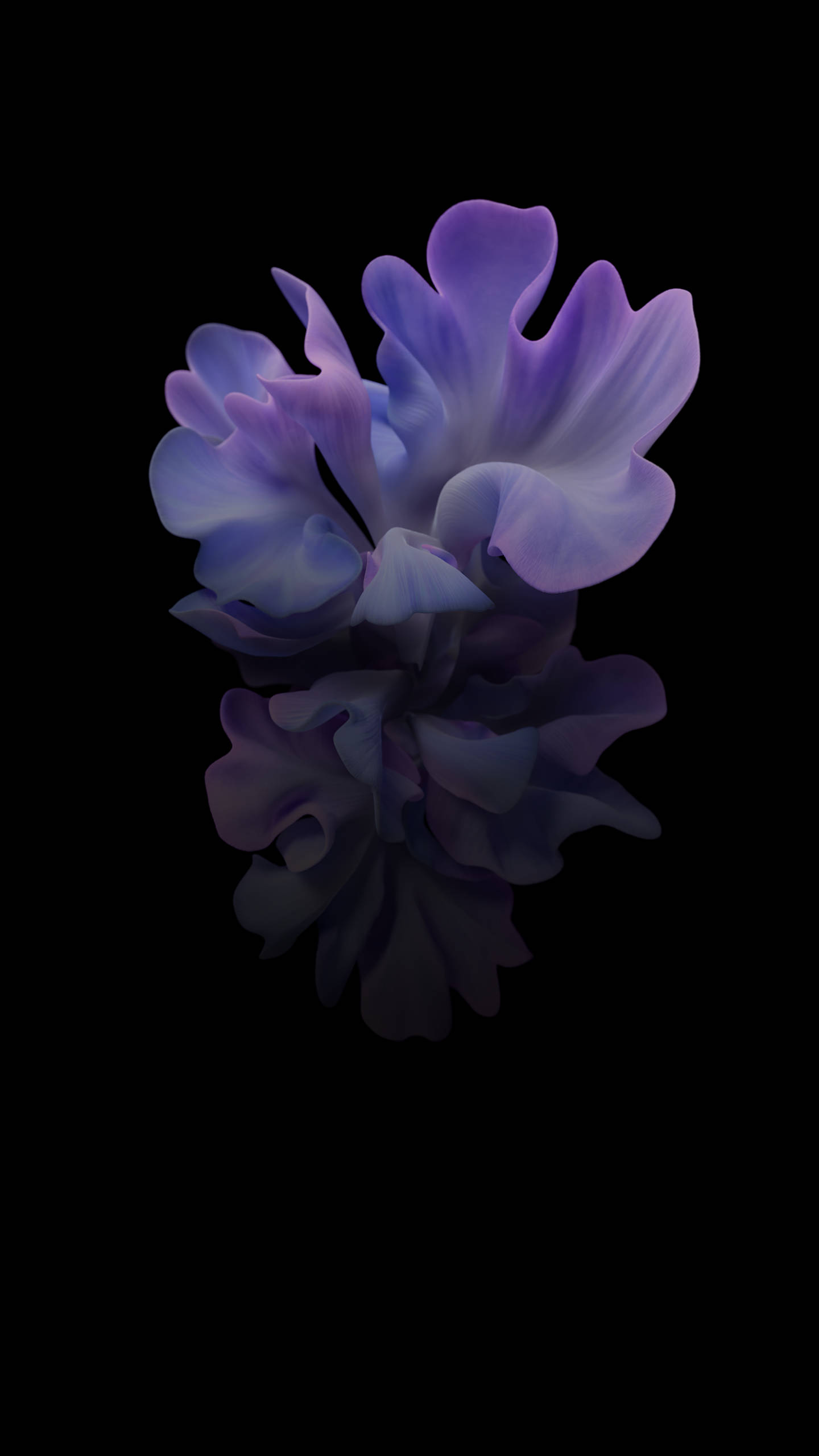 Samsung Galaxy Z Flip Lilla Blomster Bakgrunner