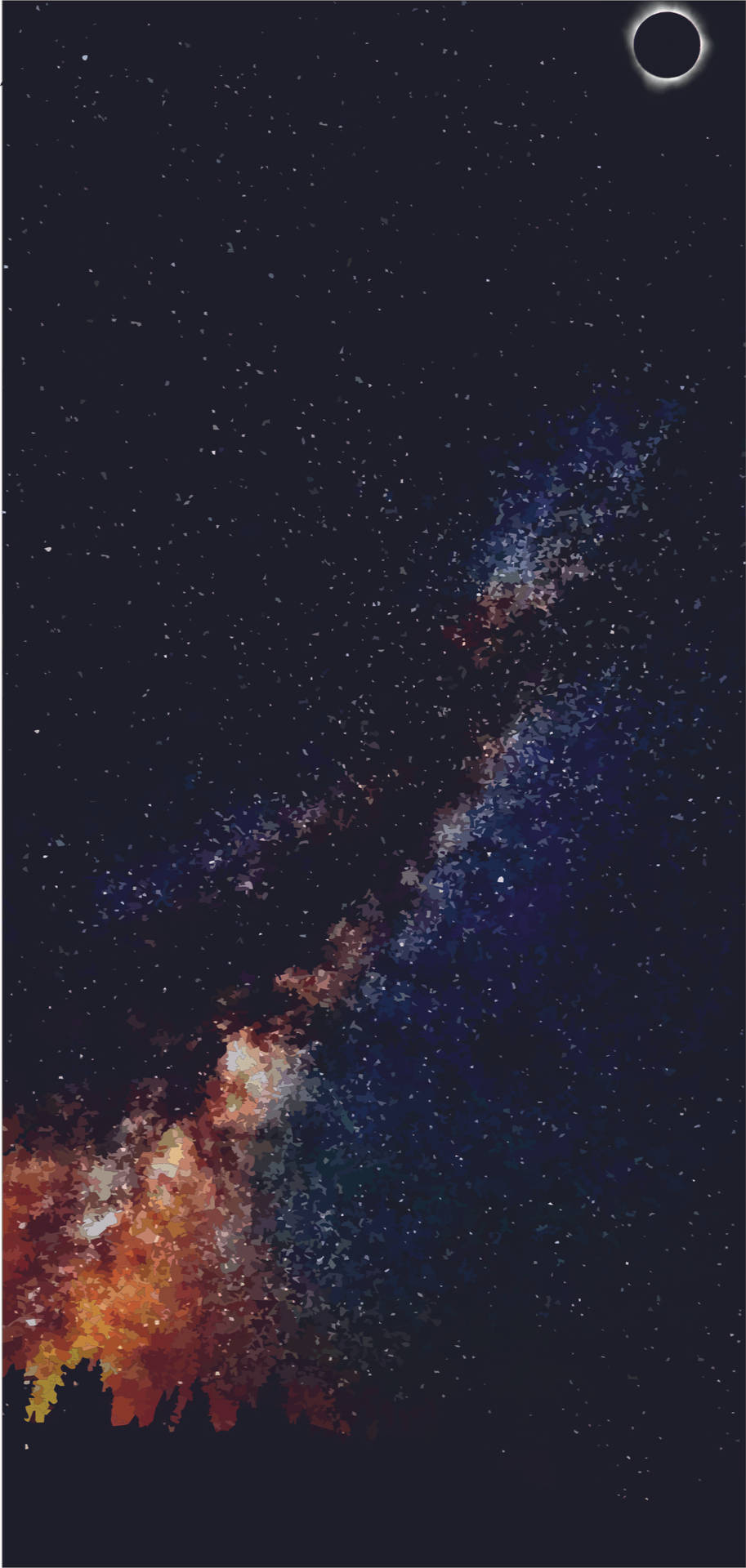 Samsung S10 Melkeveien — Nattehimmel GIF Bakgrunner