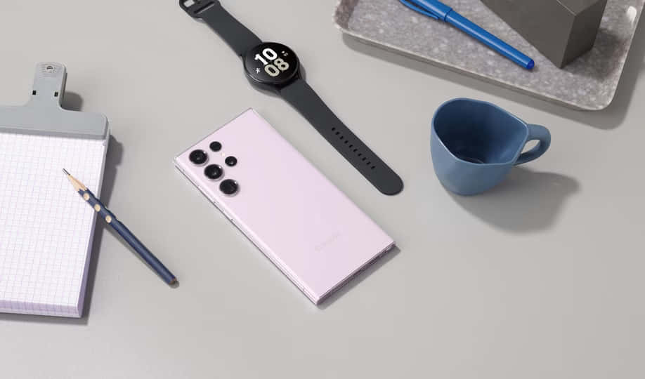 Samsung S23 Ultra rosa arbeidsområde Bakgrunner