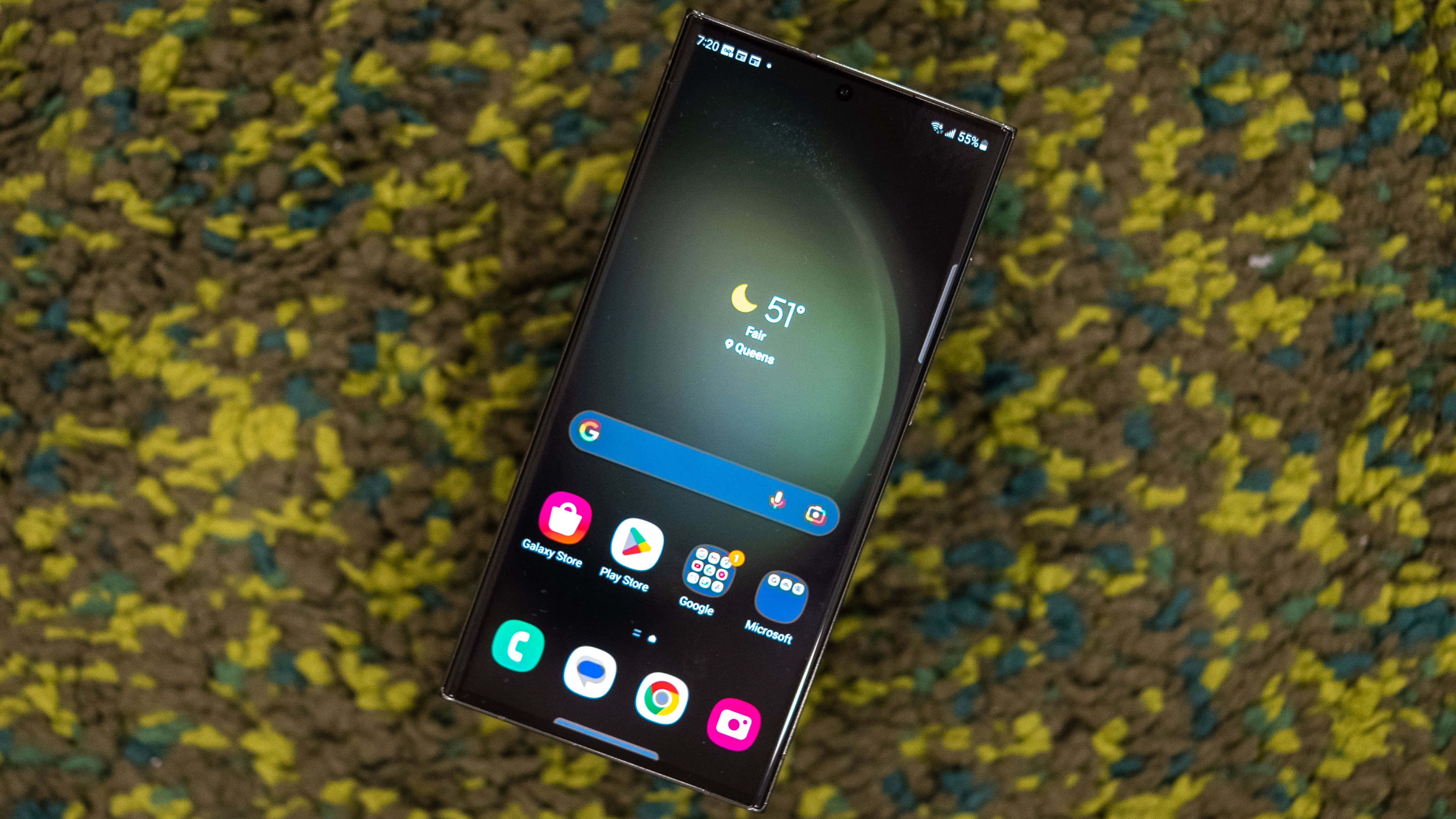 Samsung S23 Ultra skjermoversikt Bakgrunner