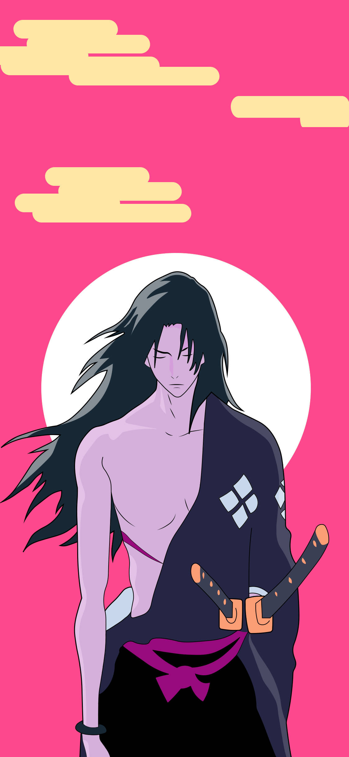 Samurai Champloo Jin Rosa Himmel Bakgrunner