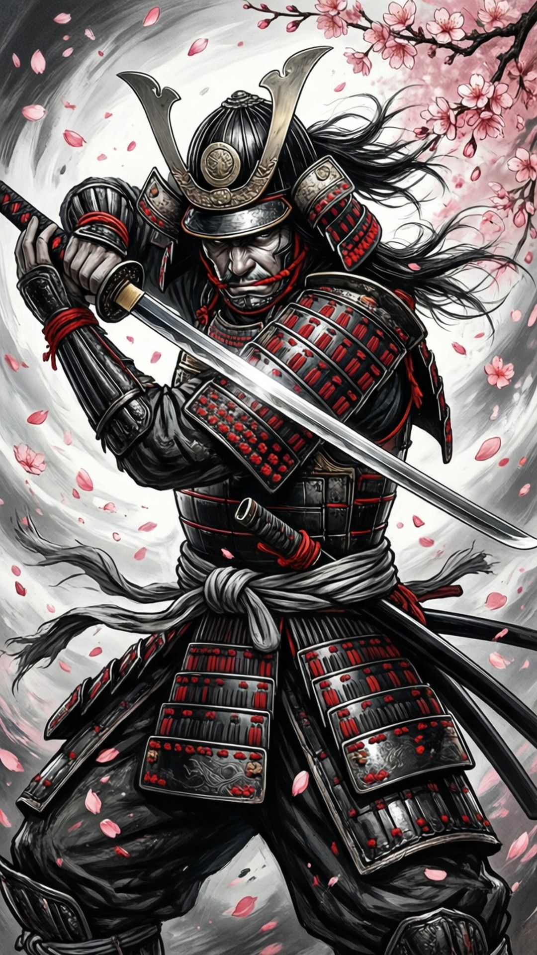 Samurai i blomstring Bakgrunner