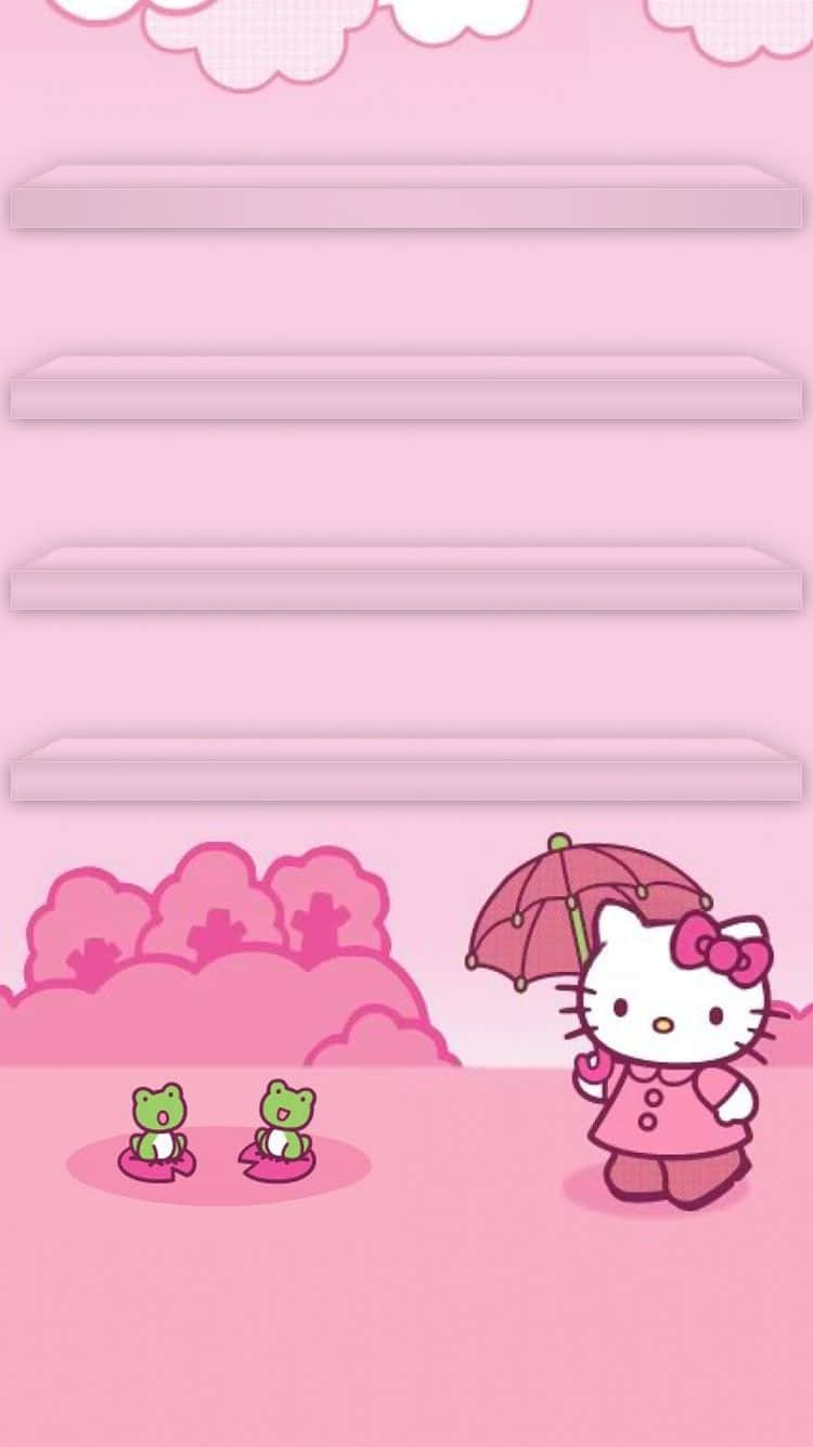 Sanrio rosa telefon Bakgrunner
