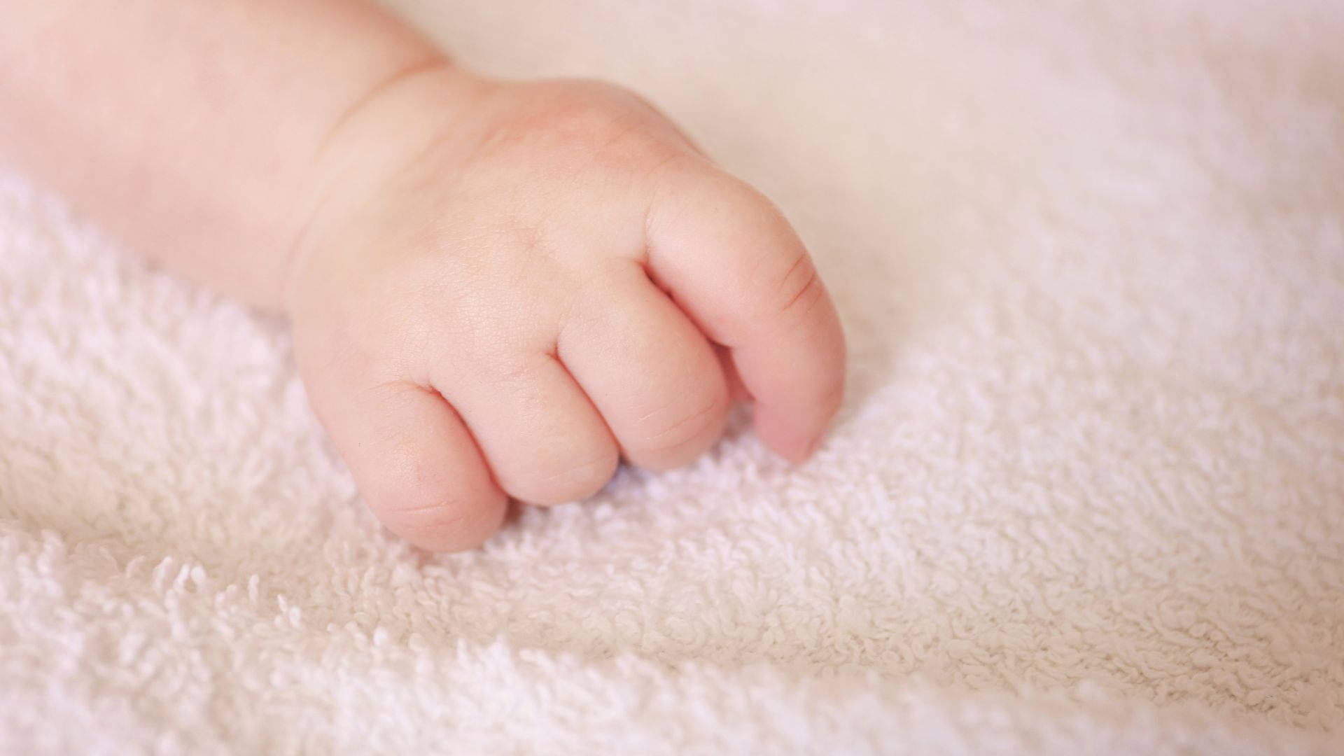 Sart babystem hvilende på mykt håndkle Bakgrunner