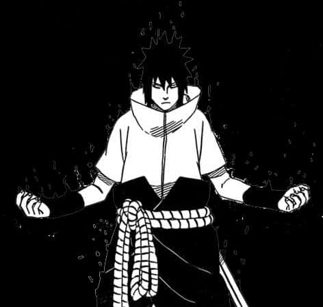Sasuke mediterer i mørket Bakgrunner