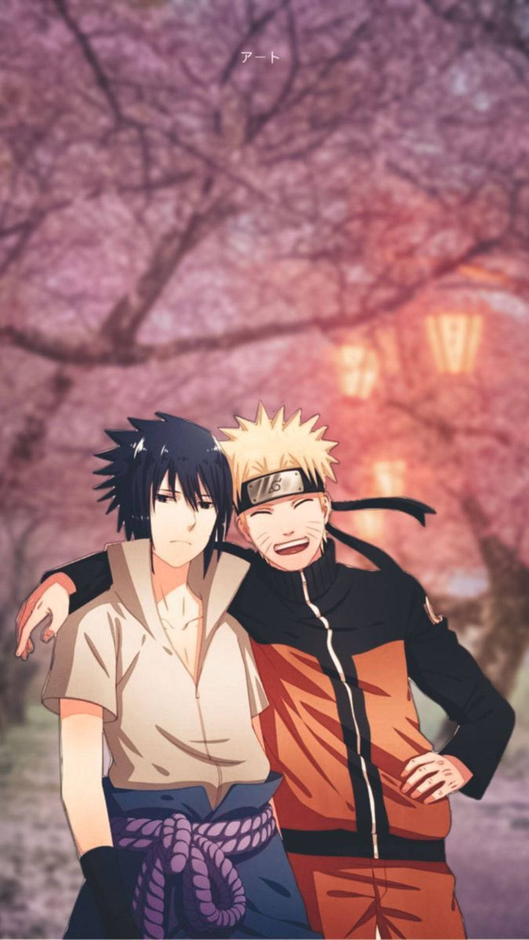 Sasuke Naruto Vennskap iPhone Anime Bakgrunner