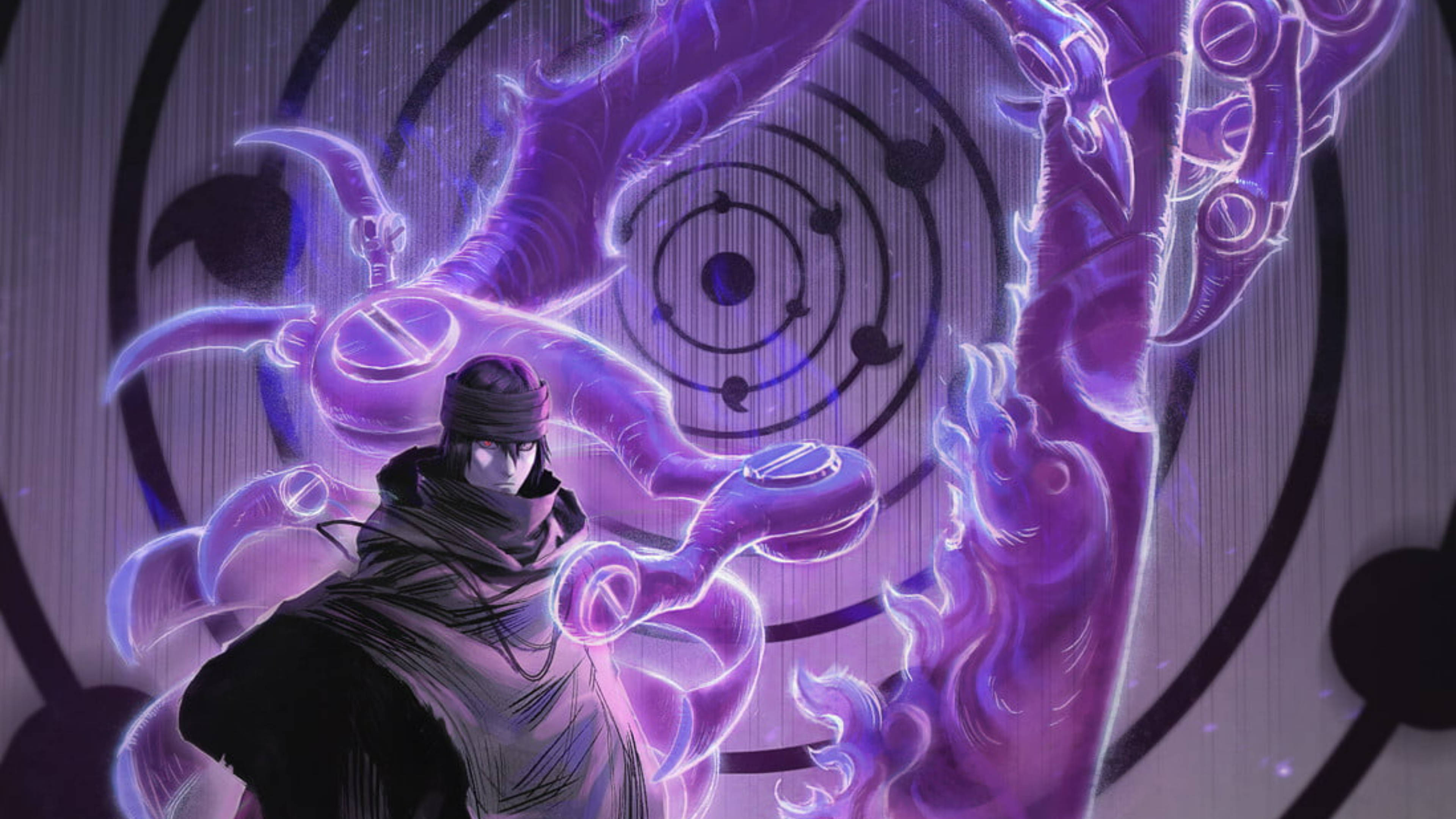 Sasuke Rinnegan Dōjutsu Bakgrunner