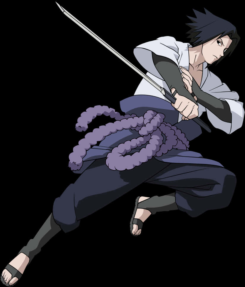 Sasuke Uchiha – Actionpositur Bakgrunner