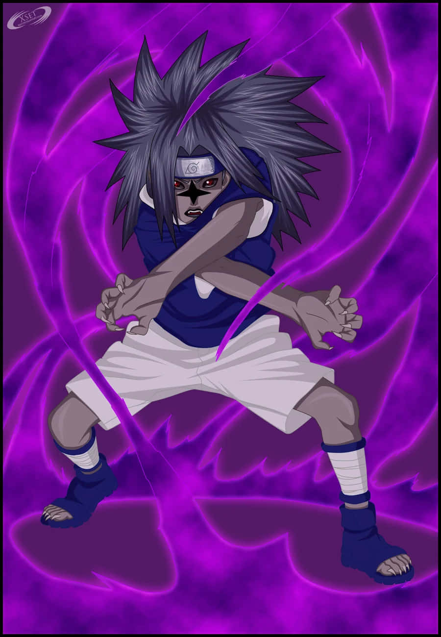 Sasuke Uchiha frigjør kraften til det forbannede merket Bakgrunner