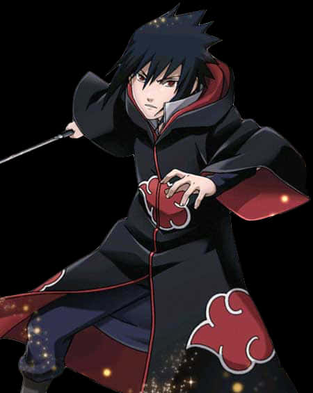 Sasuke Uchiha i Akatsuki-drakt Bakgrunner