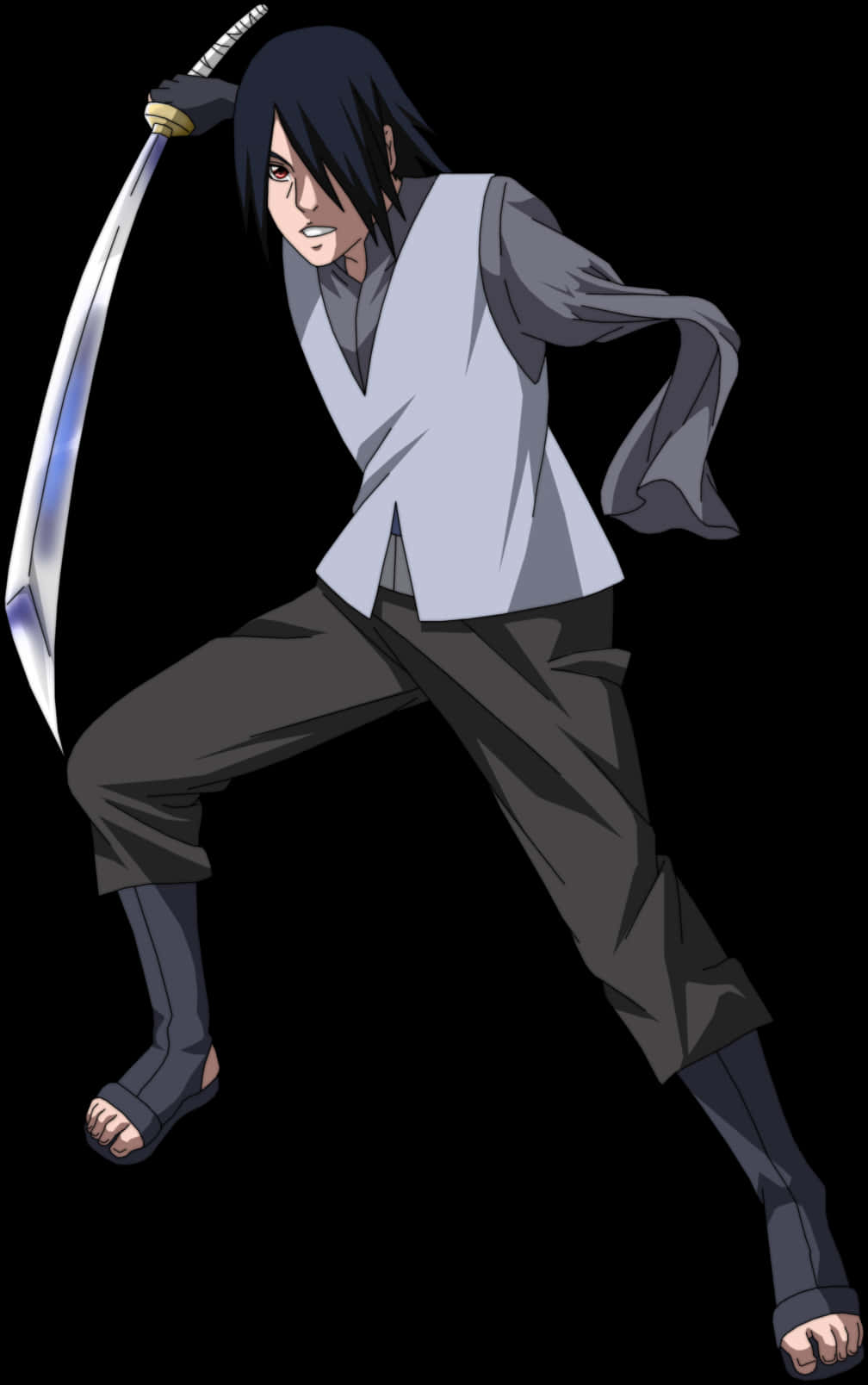 Sasuke Uchiha – Klar for kamp Bakgrunner