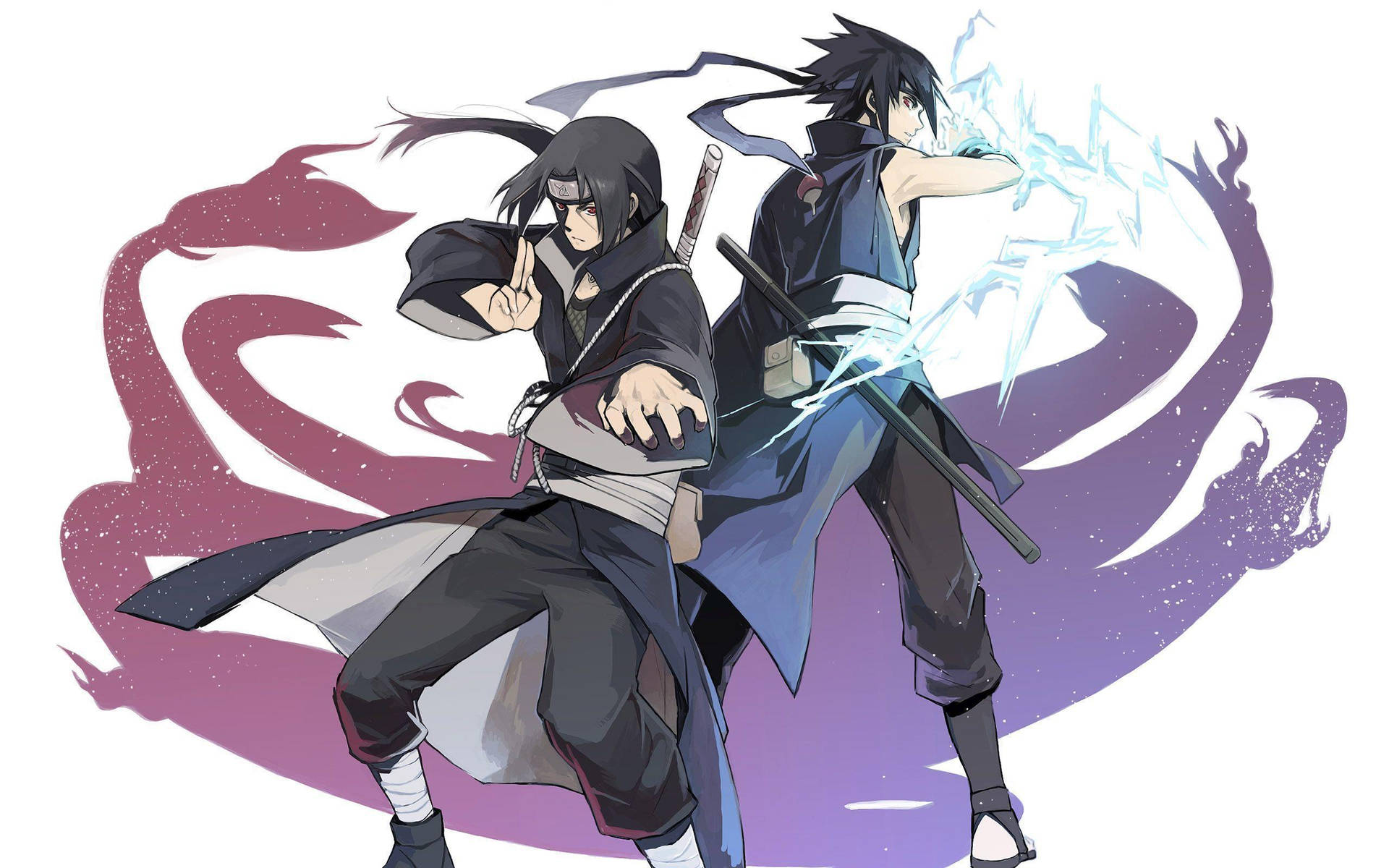 Sasuke Uchiha chidori-teknikk, en lyn-jutsu med lyn-chakra i hendene.