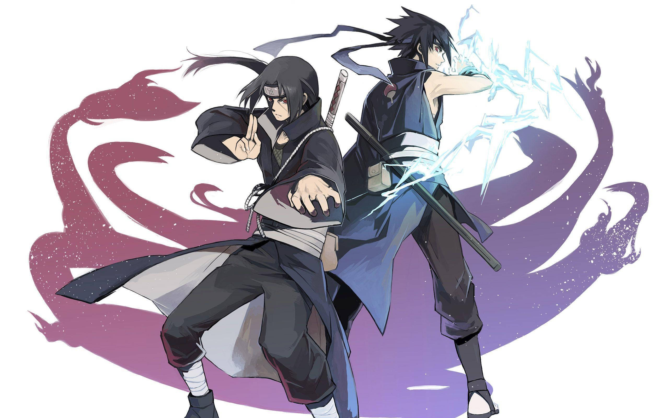 Sasuke utløser Chidori Bakgrunner