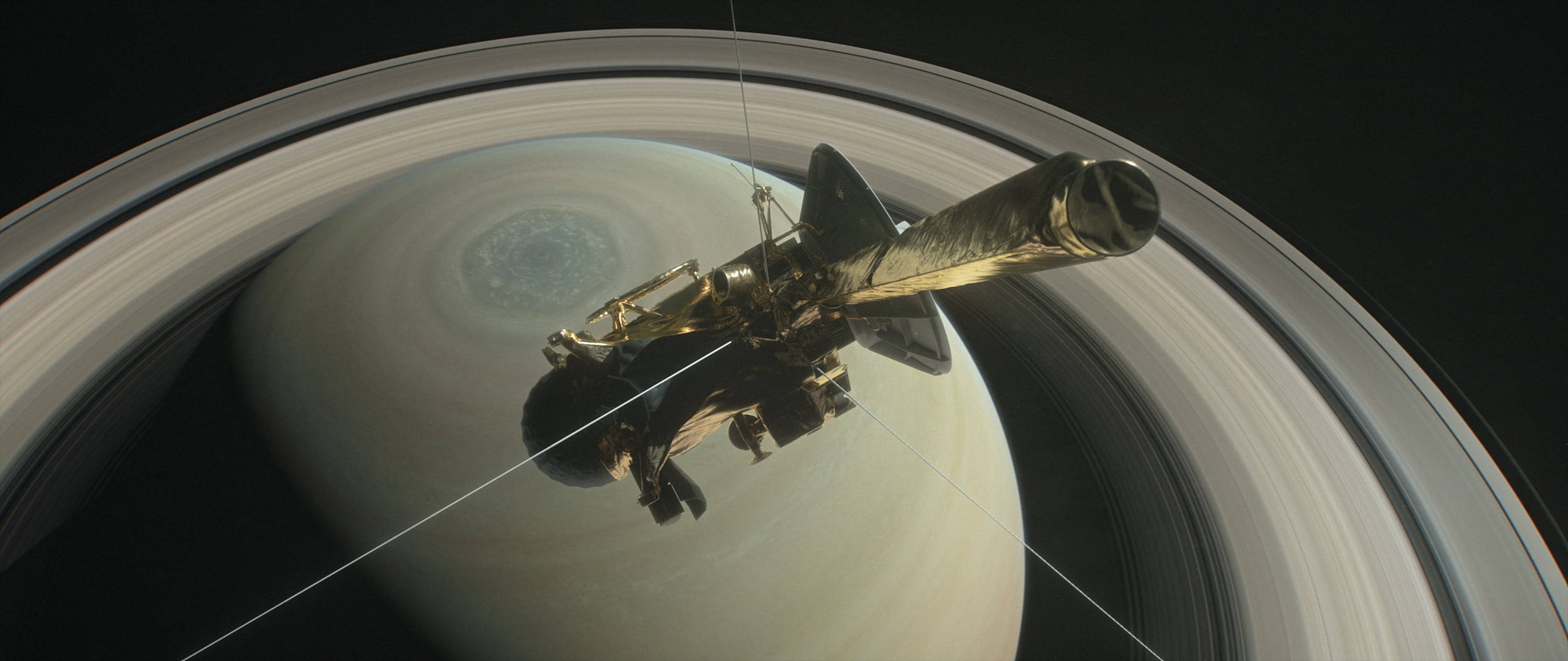 Satellitt Saturn 4K Bakgrunner