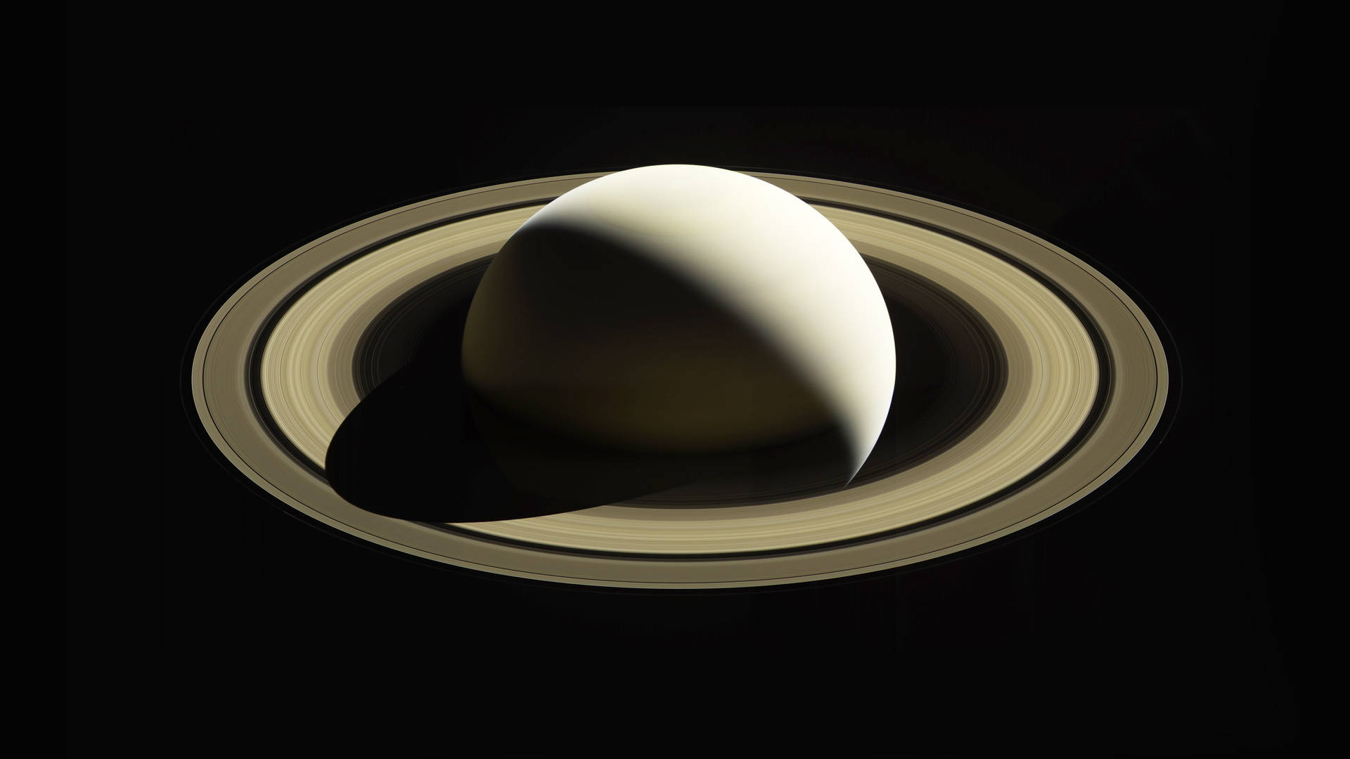 Saturn fugleperspektiv 4K