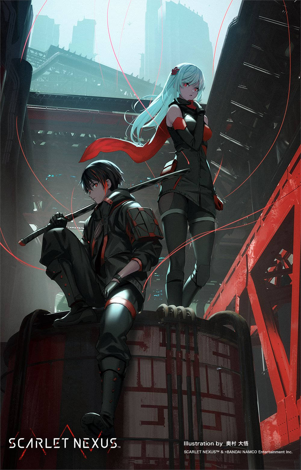 Scarlet Nexus digital illustrasjon Bakgrunner