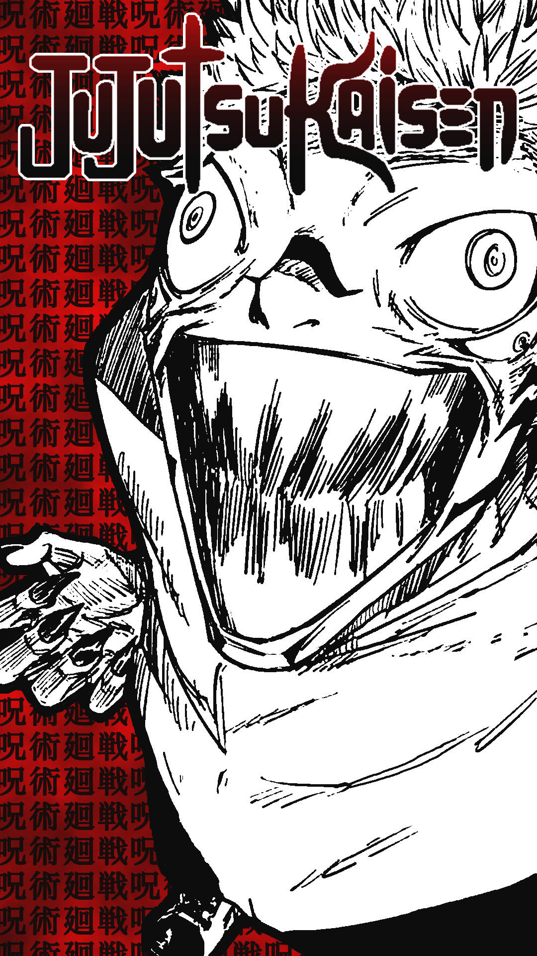 Jujutsu Kaisen gale Sukuna kunstverk bakgrunnsbilde