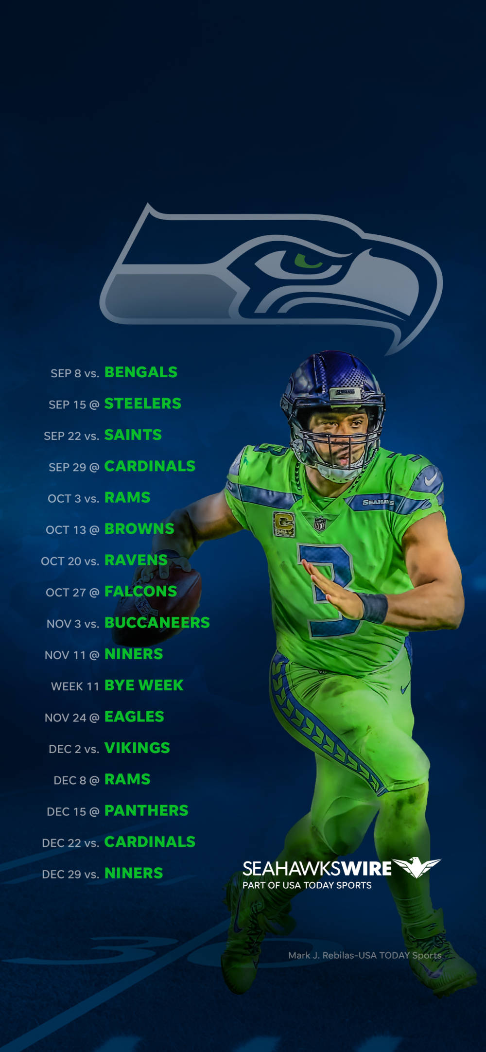 Seattle Seahawks Tidsplan Bakgrunner
