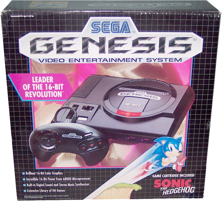 Sega Genesis konsollboks kunst Bakgrunner