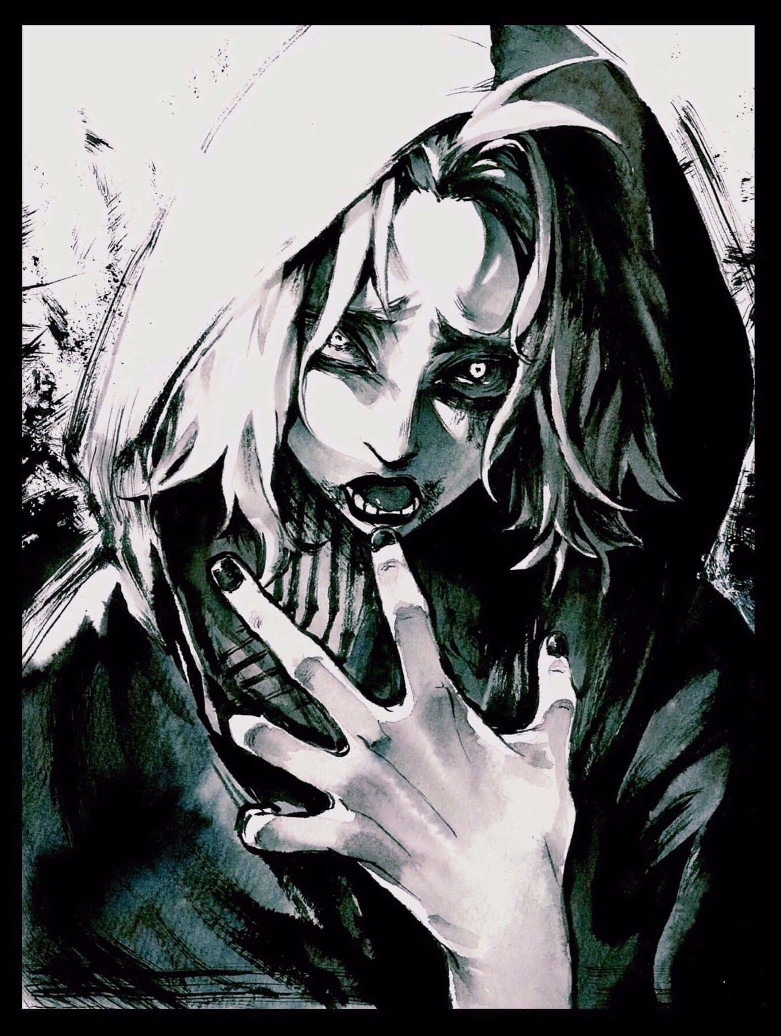 Seidou Takizawa – Tokyo Ghoul-karakter i actionpositur Bakgrunner