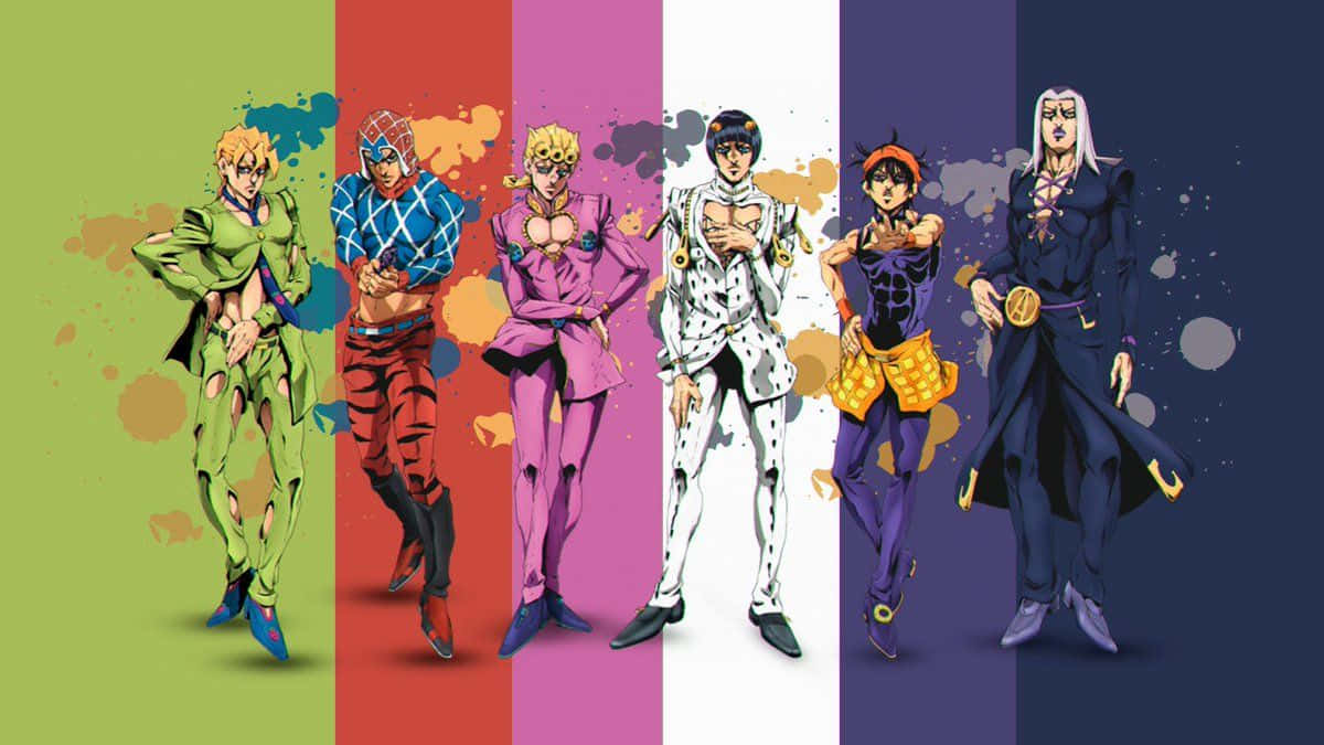 Seks gyldne vind i Jojo-mangaen Bakgrunner
