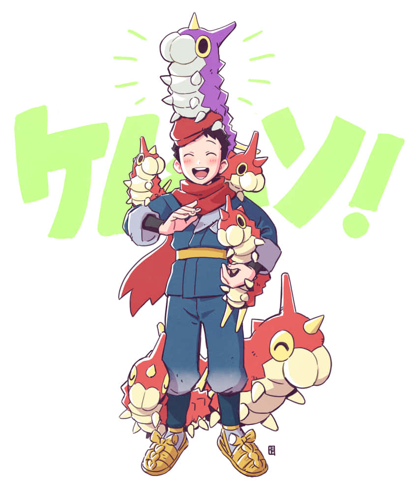 Seks Wurmple og Trener Rei Bakgrunner