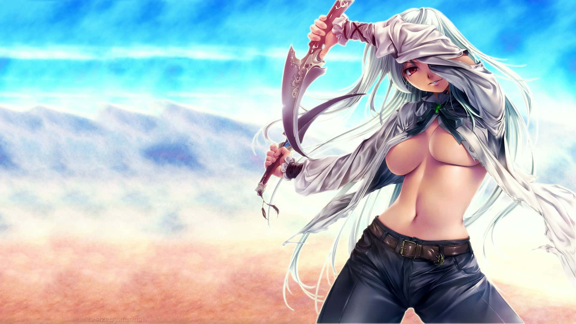 Sexy 3D Anime-jente Bakgrunner