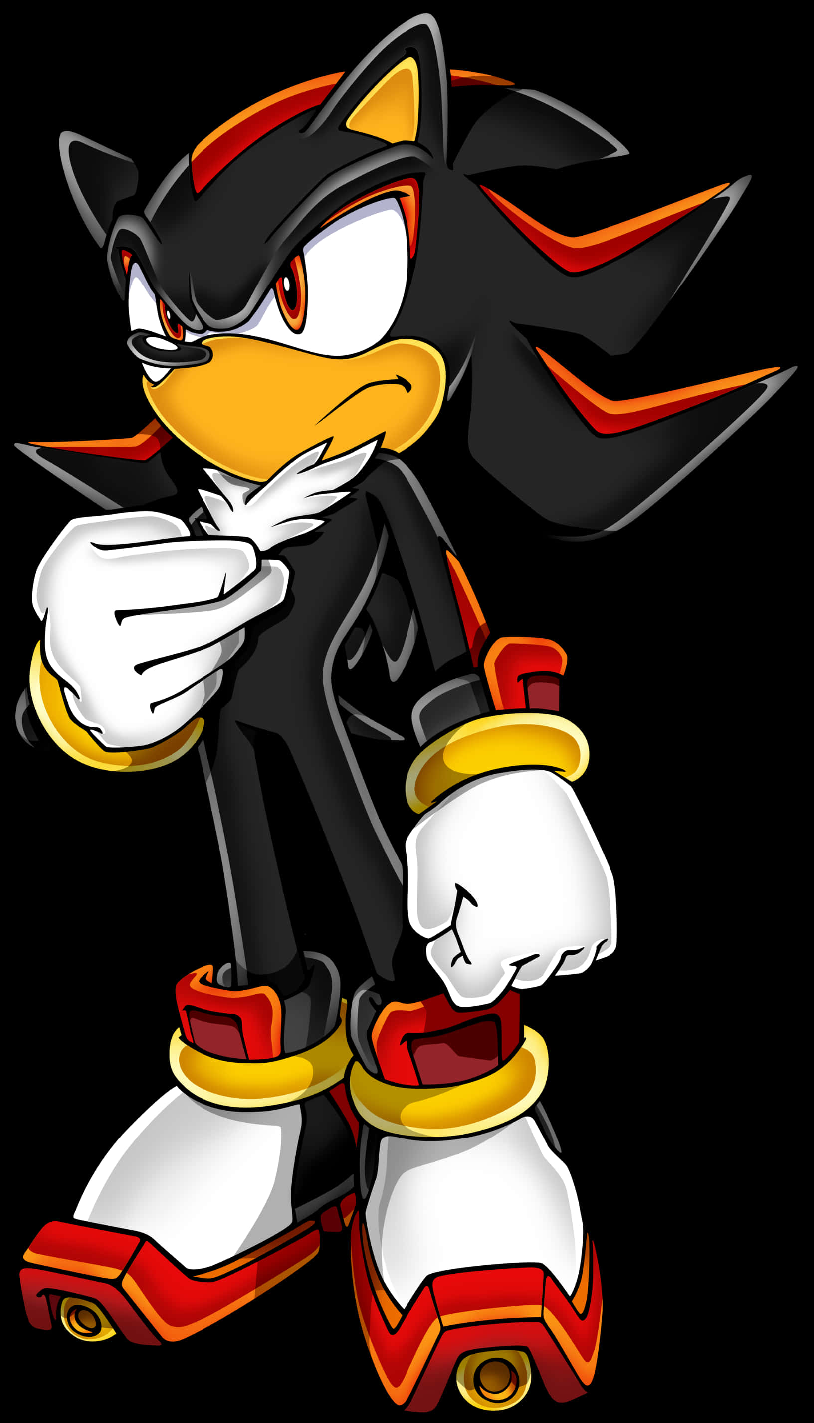 Shadow The Hedgehog stående positur Bakgrunner