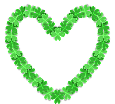 Shamrock-hjerte kjærlighetssymbol Bakgrunner