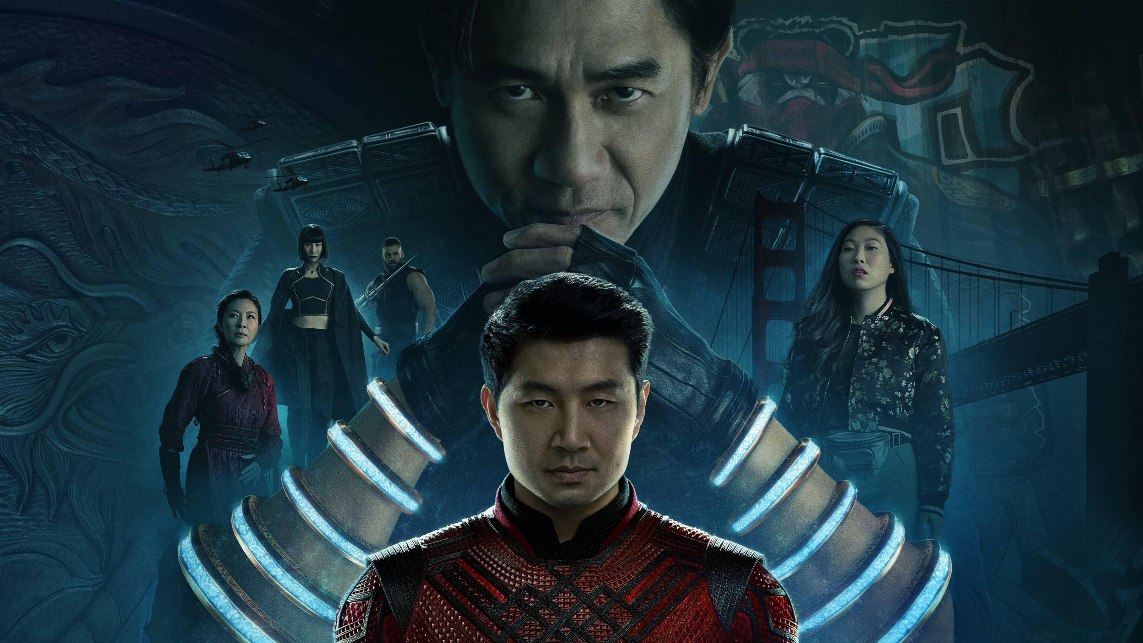 Shang-Chi og legenden om de ti ringene blå plakat Bakgrunner
