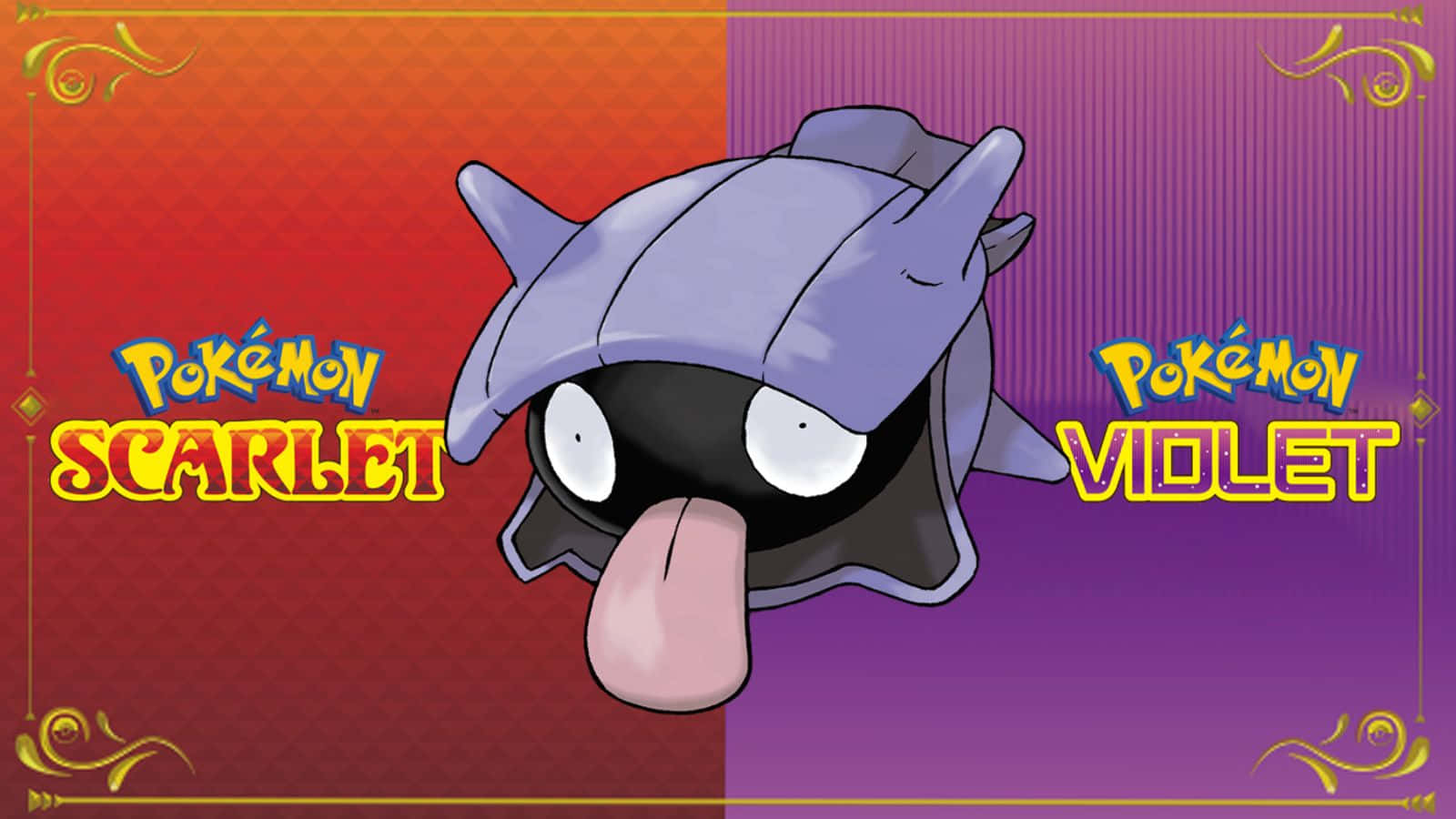 Shellder Scarlet Violet Bakgrunn Bakgrunner