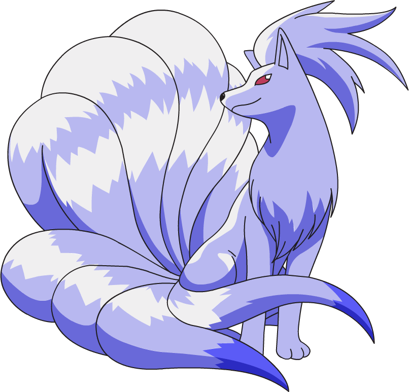 Shiny Ninetales Kunstverk Bakgrunner