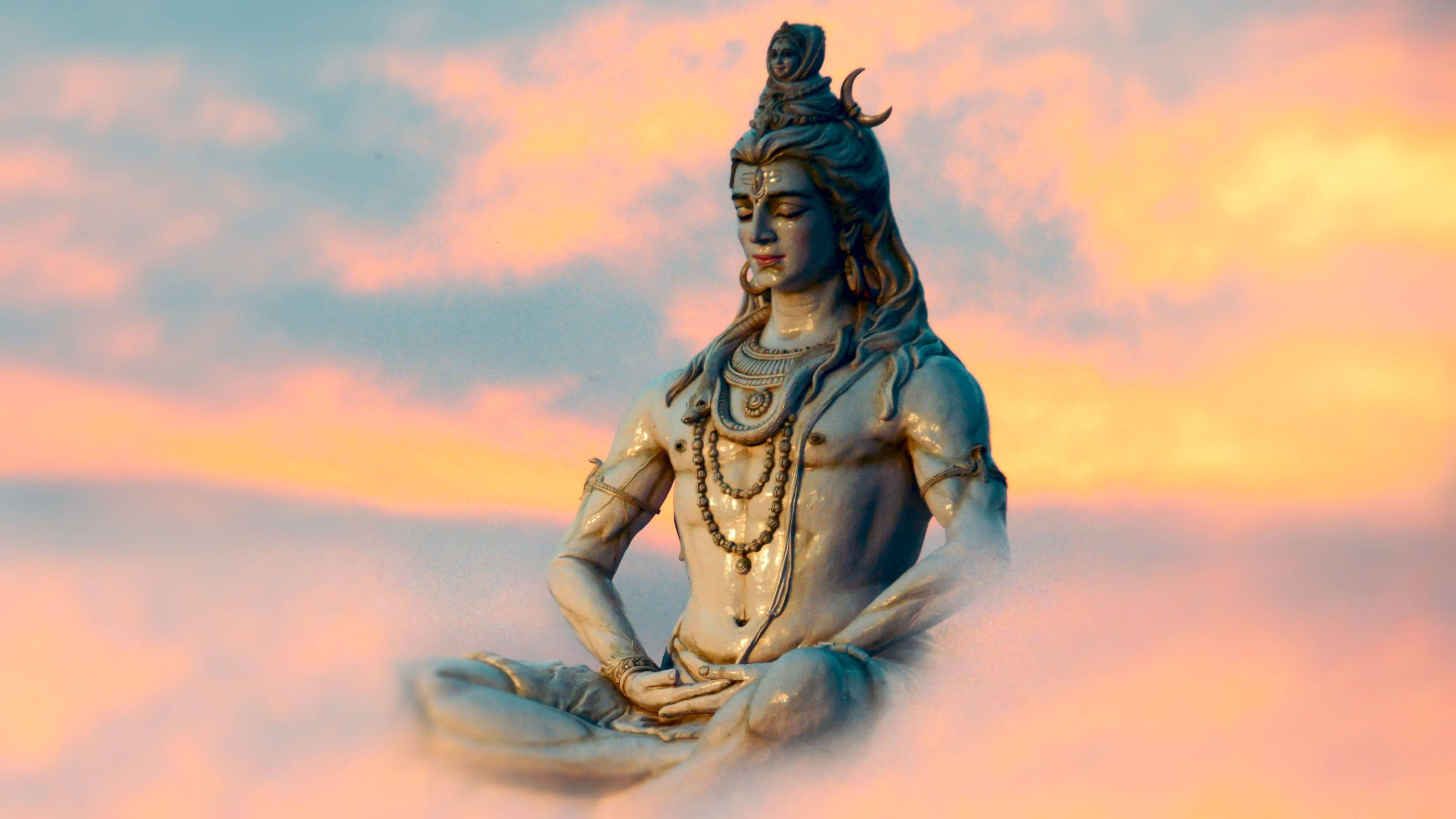 Shiv Shankar på pastellhimmel HD Bakgrunner