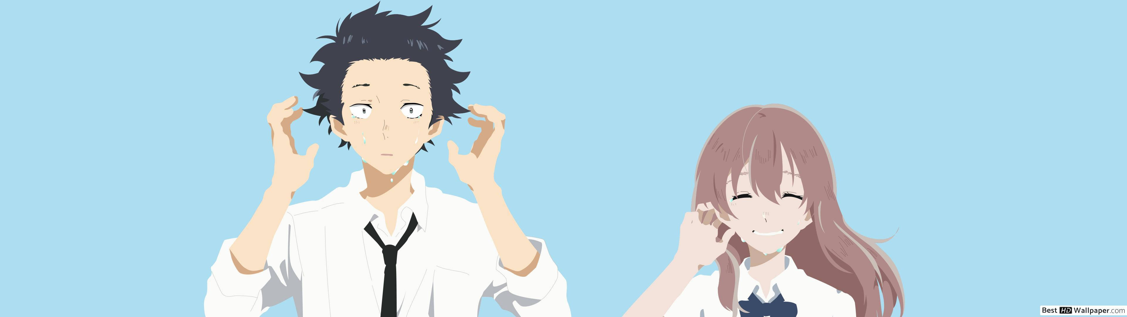 Shouko Nishimiya og Shoya Ishida i A Silent Voice. Bakgrunner