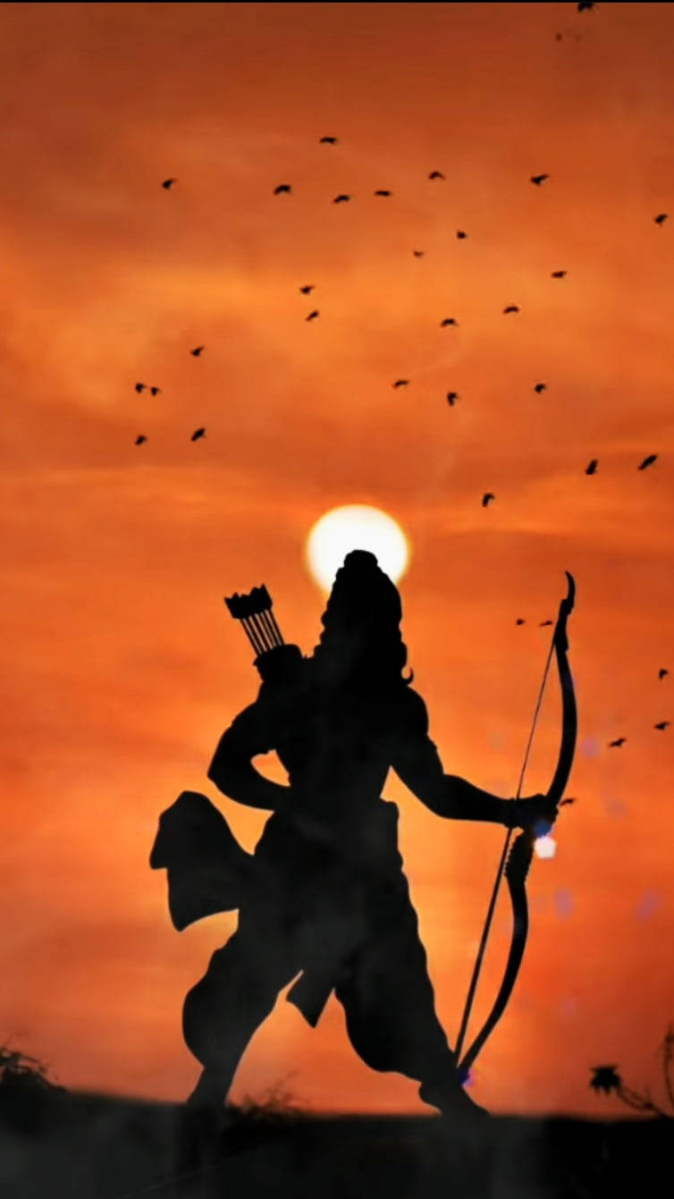 Shree Ram Soloppgang Bakgrunner