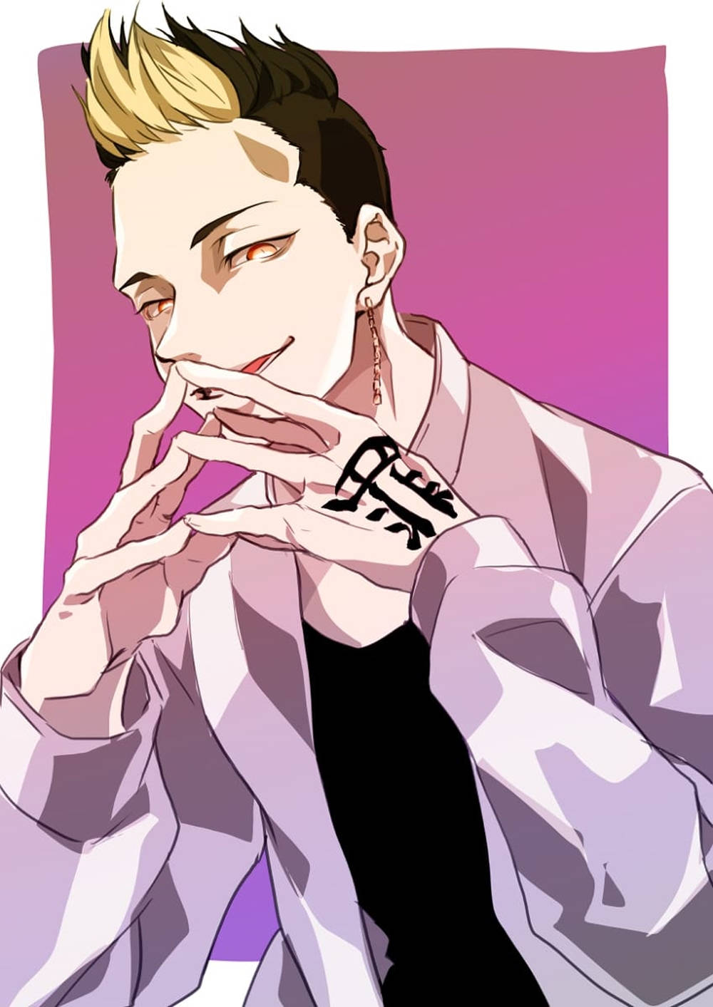 Shuji Hanma rosa bakgrunn Bakgrunner