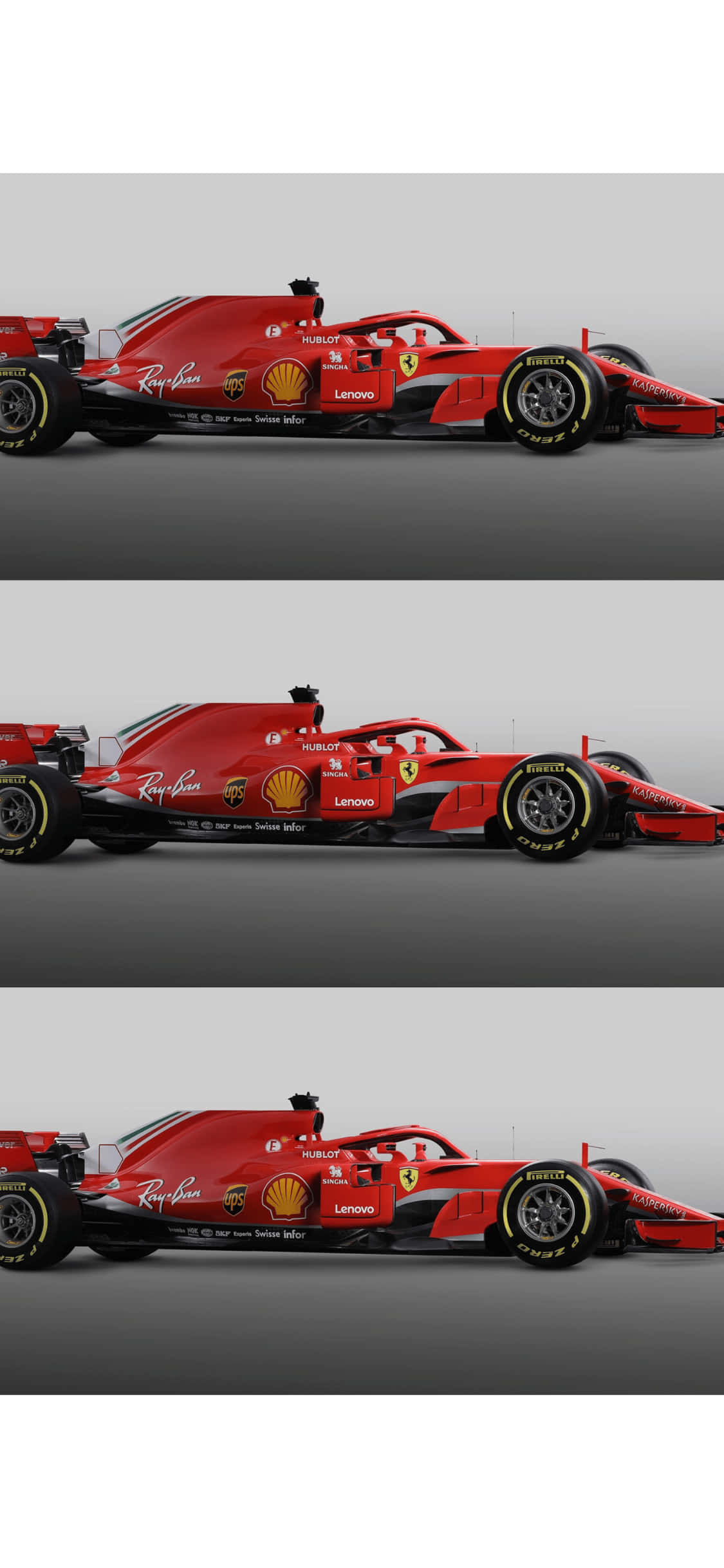 Sideprofilkollasje iPhone Xs F1 2018 Bakgrunn Bakgrunner
